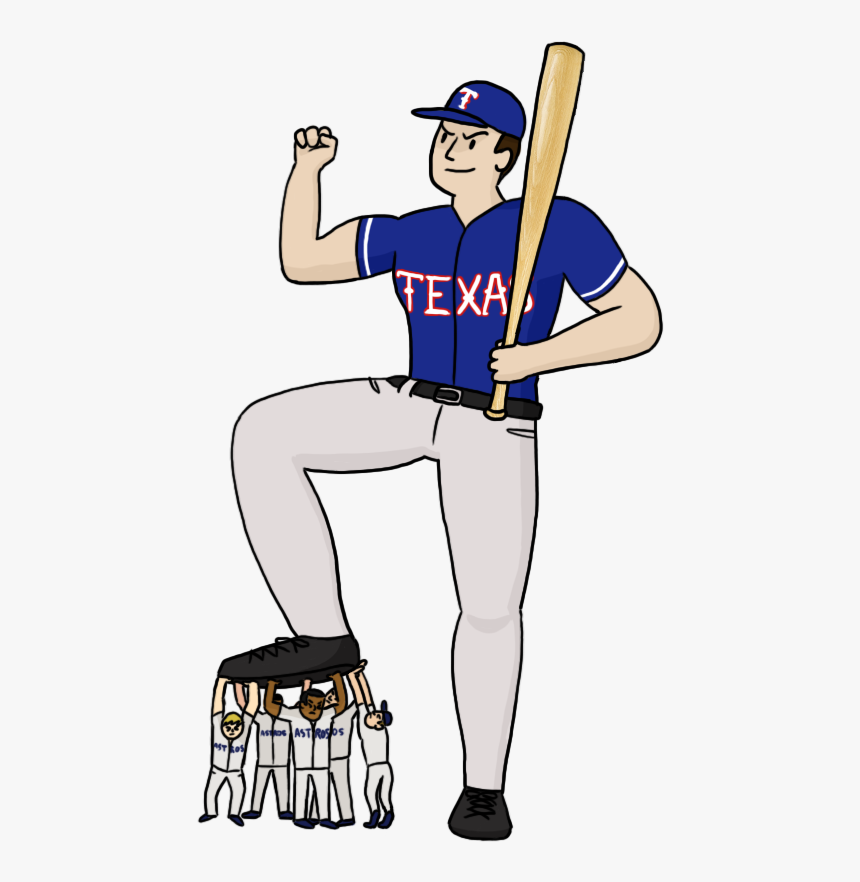 The Slow Power Shift Of Major League Baseball In Texas - Cartoon, HD Png Download, Free Download