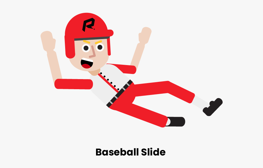 Baseball Slide - Diving Catch, HD Png Download, Free Download