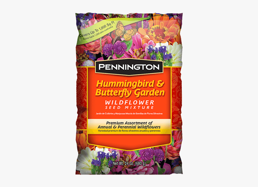 Pennington Hummingbird & Butterfly Wildflower Mix - Wildflower Seed Mix Lowes, HD Png Download, Free Download