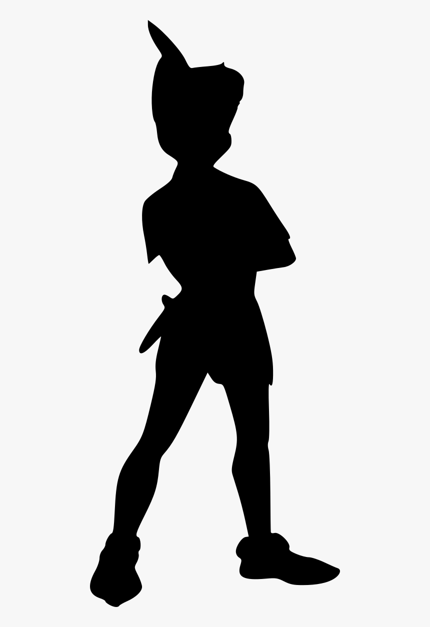 Movies, Personal Use, Peter Pan Standing, - Karate Silhouette Png, Transparent Png, Free Download