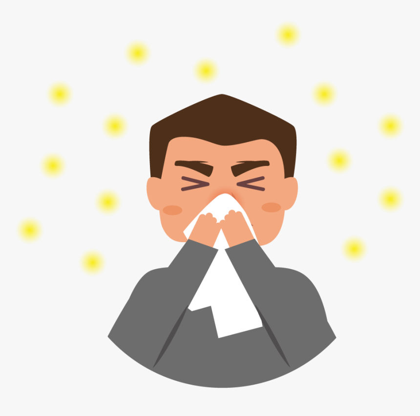 People With Hay Fever Or Perennial Allergic Rhinitis - Hay Fever Clipart, HD Png Download, Free Download