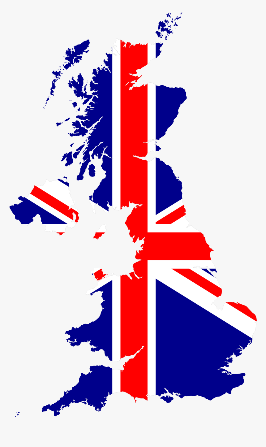 United Kingdom Ppt Template , Png Download - United Kingdom Map Flag, Transparent Png, Free Download