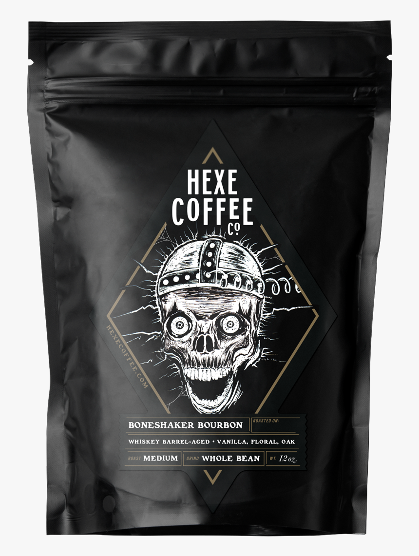 Boneshaker Bourbon - Transparent Black Coffee Bag, HD Png Download, Free Download