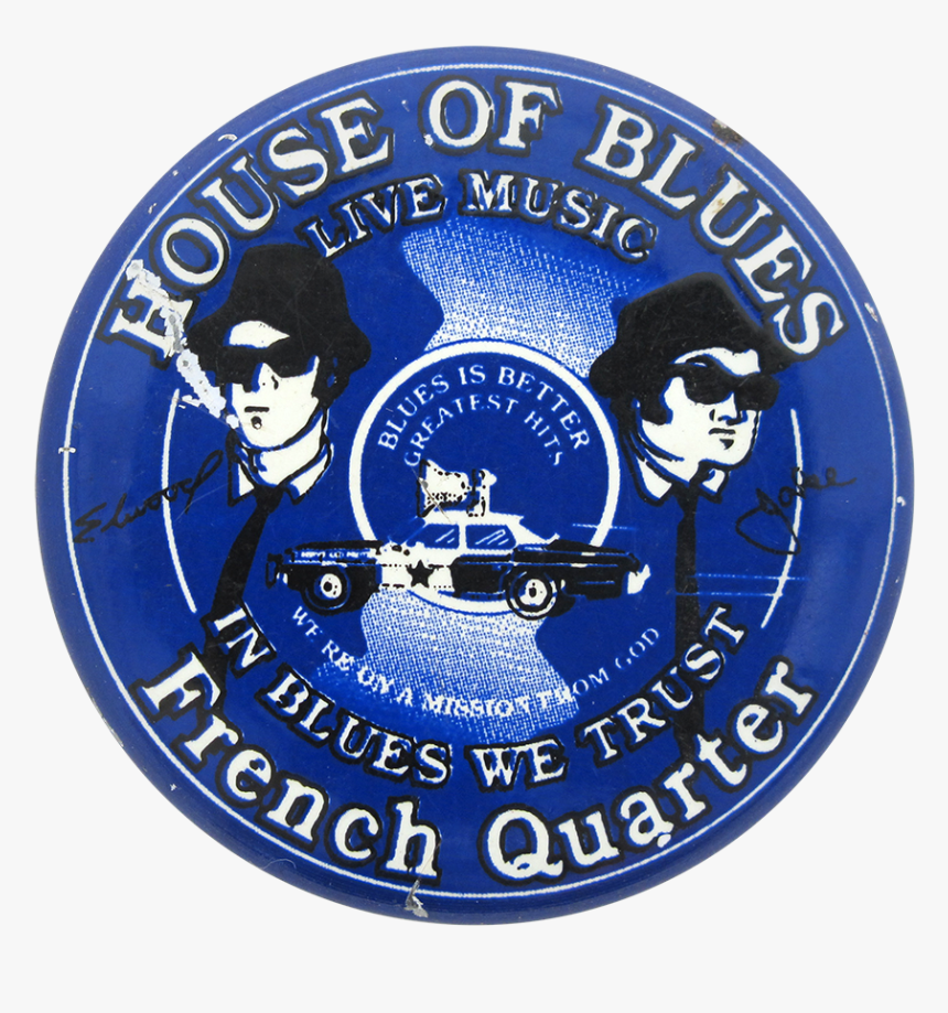 House Of Blues French Quarter Music Button Museum - Emblem, HD Png Download, Free Download