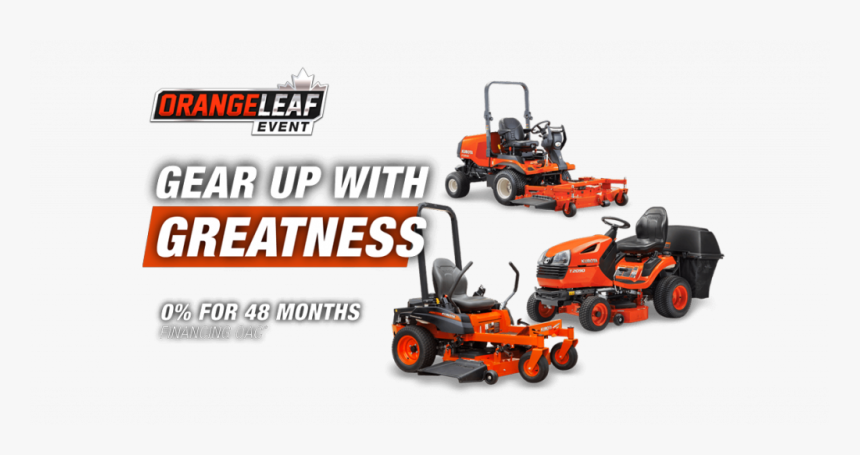 The Kubota Orange Leaf Event Is On Now Gear Up With - Kubota Z400 Png, Transparent Png, Free Download