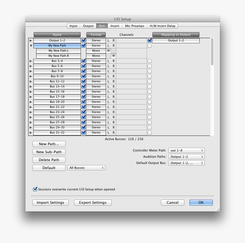 Naming A Path In The Bus Tab Of The I/o Setup - Pro Tools Routing Output, HD Png Download, Free Download