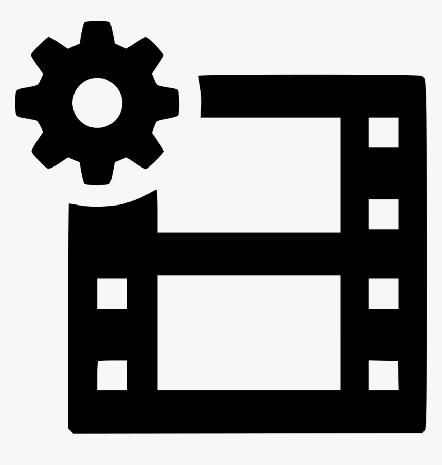 Film Strip Settings Cog - Png Video Creation Icon, Transparent Png, Free Download