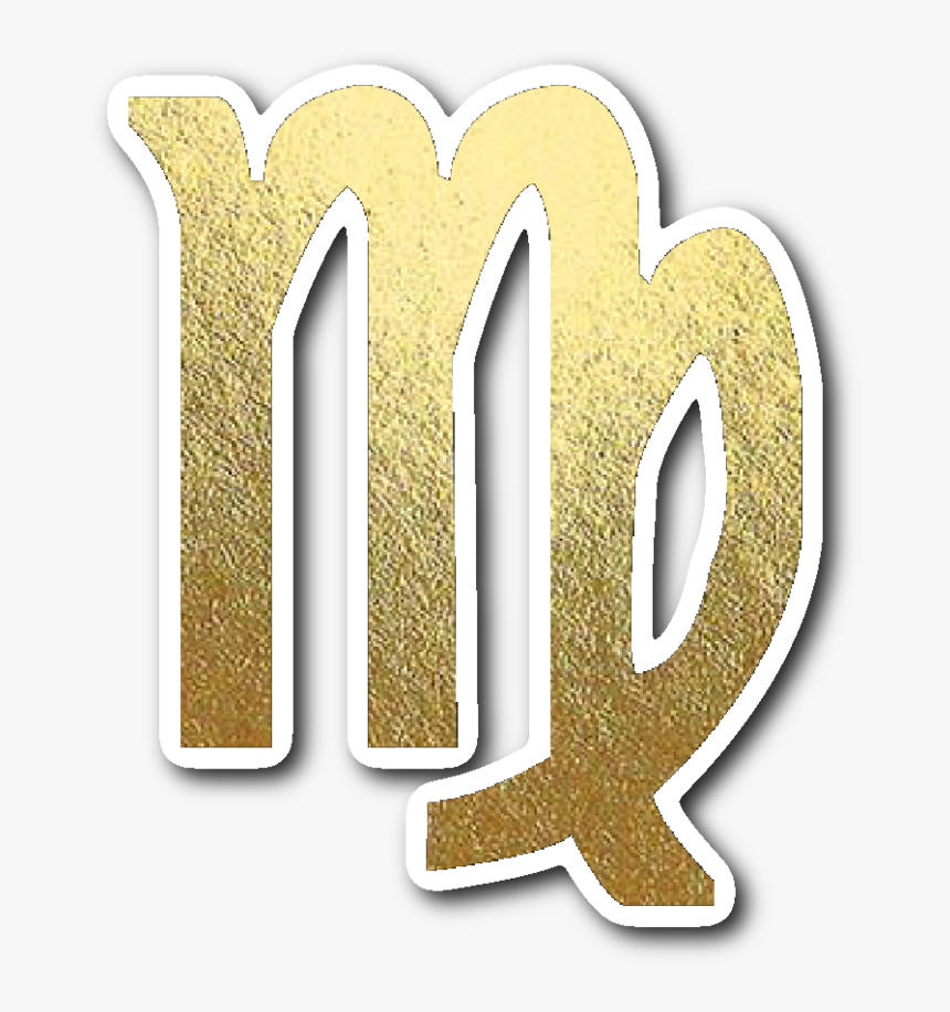 Gold Virgo Sign Png, Transparent Png, Free Download