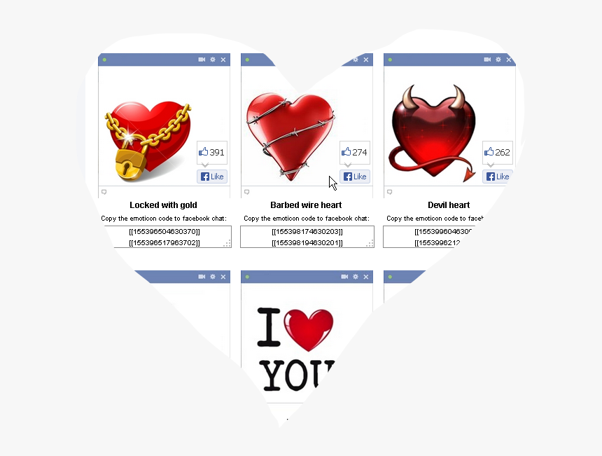 Heart Touching Fb Codes Love Emoticons, Smileys And - Devil Heart, HD Png Download, Free Download