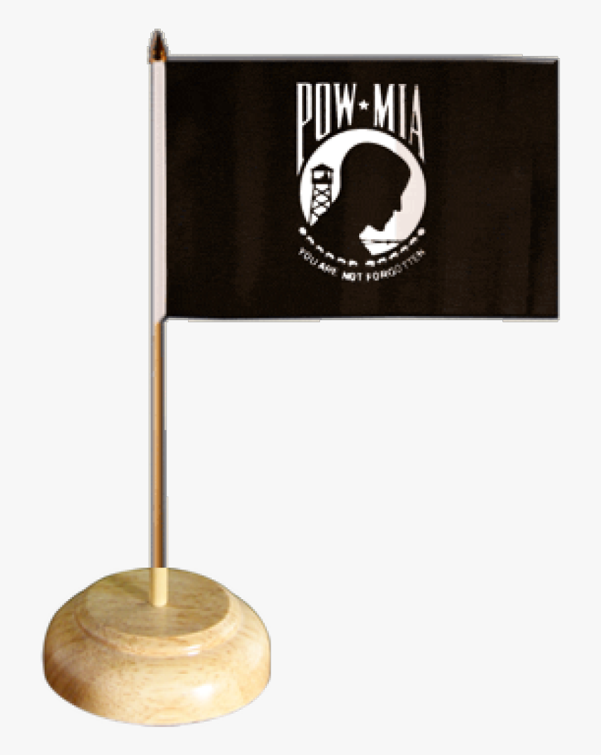 Usa Pow Mia / Black,white Table Flag - Pow Mia Flag, HD Png Download, Free Download