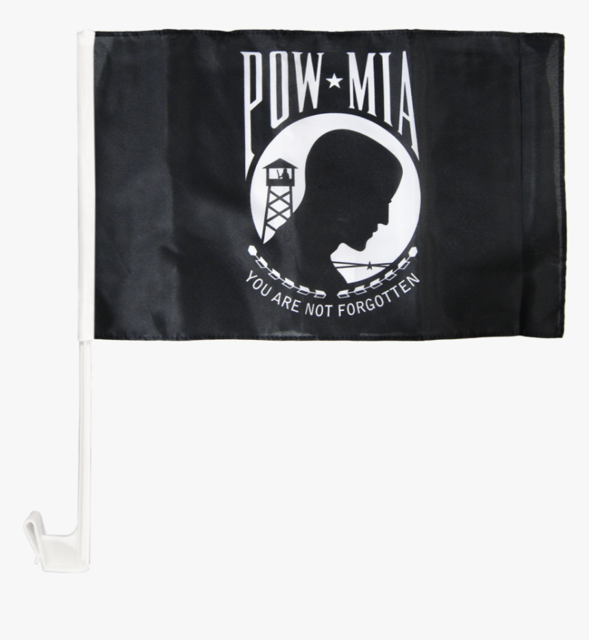 Usa Pow Mia / Black, White Car Flag - Pow Mia Flag, HD Png Download, Free Download