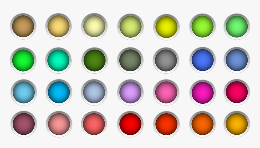 Button, Icon, Round, Colorful, Rand Matt - Colorful Button Icon Png, Transparent Png, Free Download