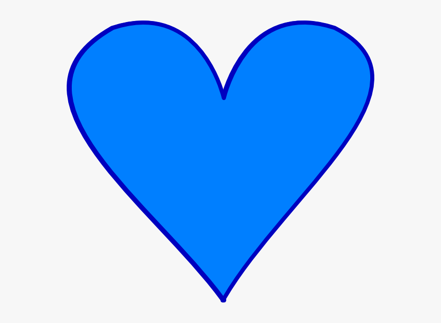 Stylist Ideas Blue Heart Clip Art At Clker Com Vector - Clip Art Blue Heart, HD Png Download, Free Download