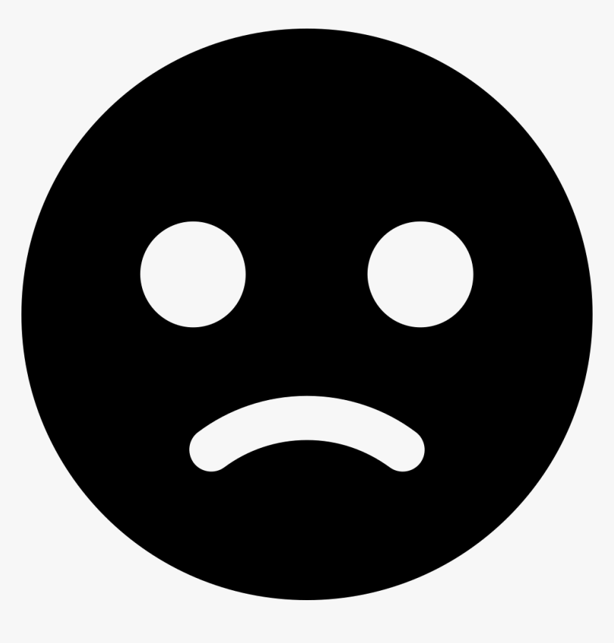 Not Satisfied - Black Sad Emoji Dp, HD Png Download, Free Download