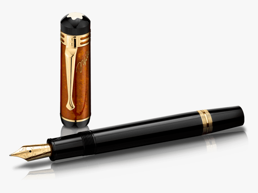 Fountains Pens And World Leaders Montblanc Schiller - Caneta De Escritor Png, Transparent Png, Free Download