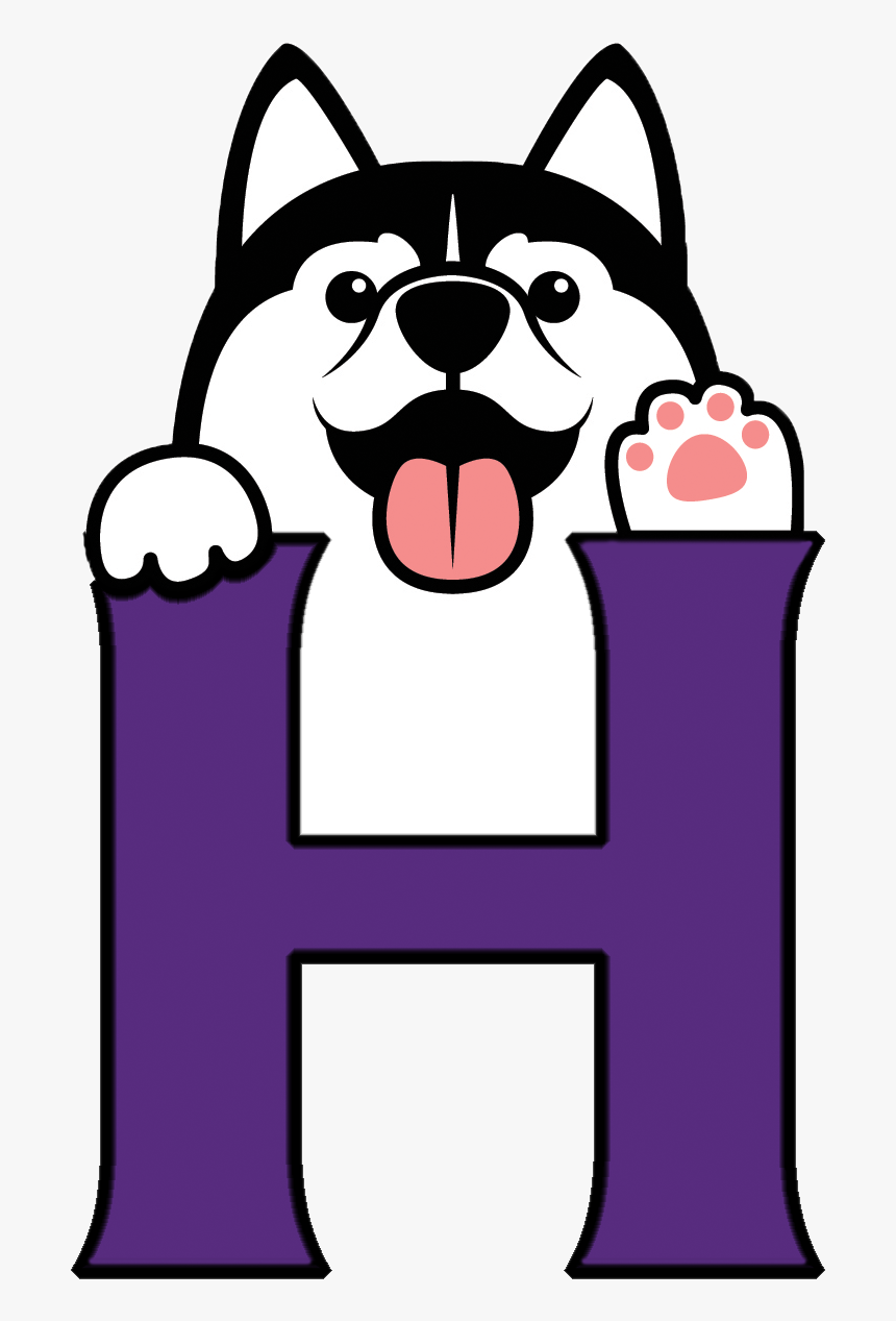 School Logo - Husky Dog Cartoon, HD Png Download, Free Download