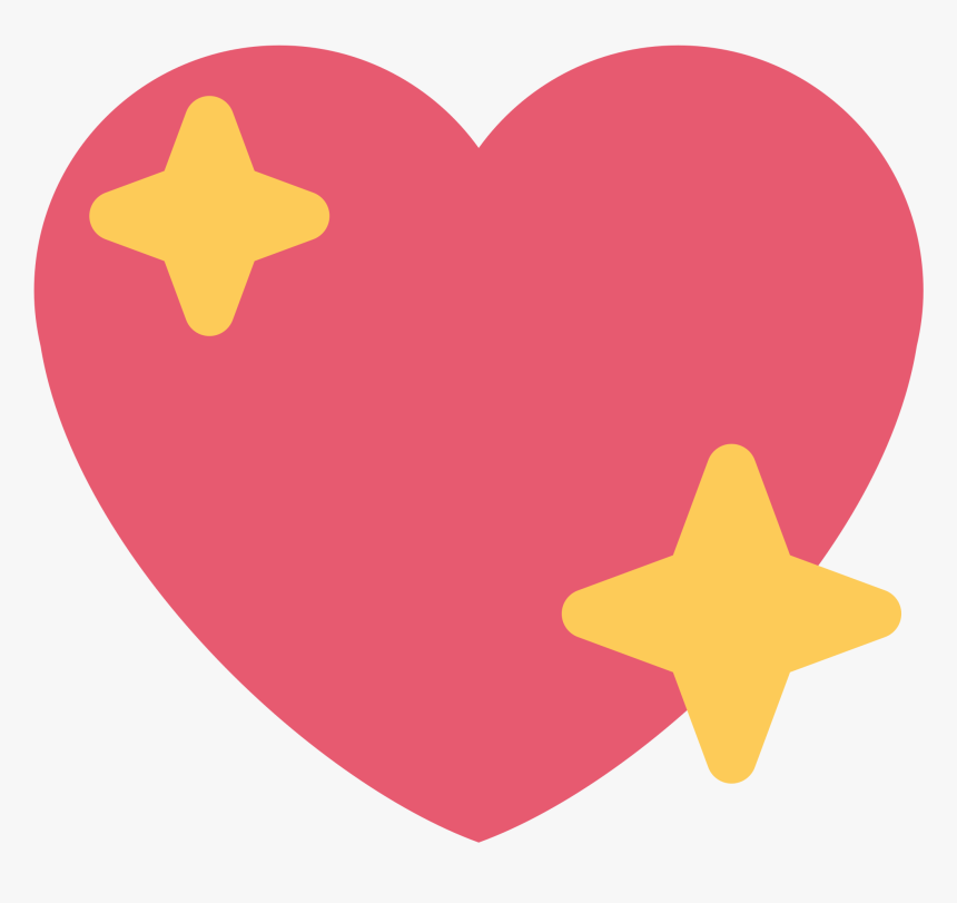 Android Sparkle Heart Emoji, HD Png Download, Free Download