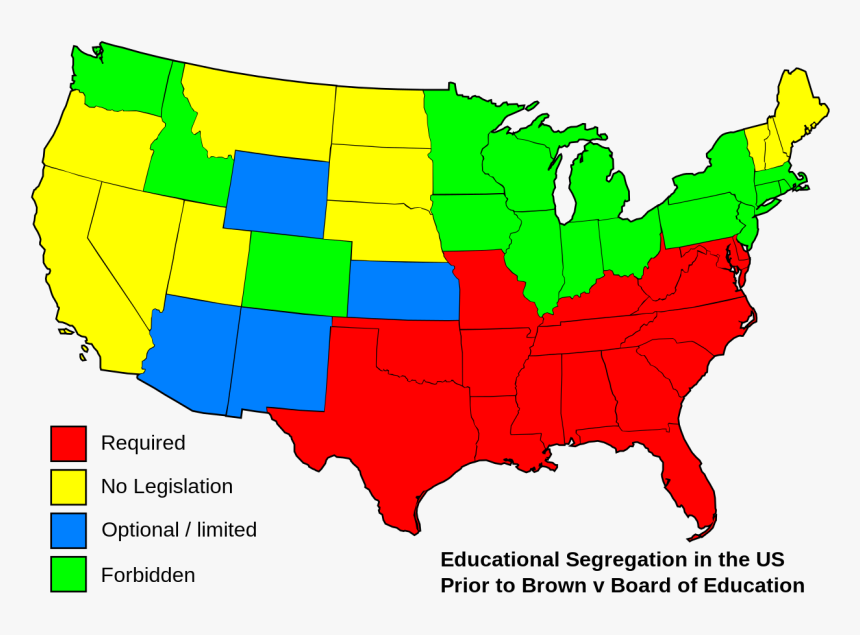 Educational Segregation In The Us Prior To Brown V, HD Png Download, Free Download