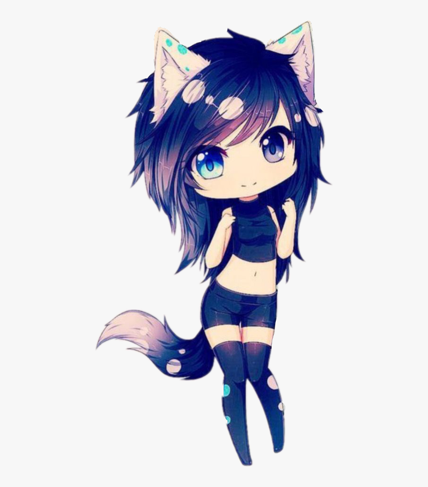 Cute Wolf Wolf Girl Anime, HD Png Download, Free Download