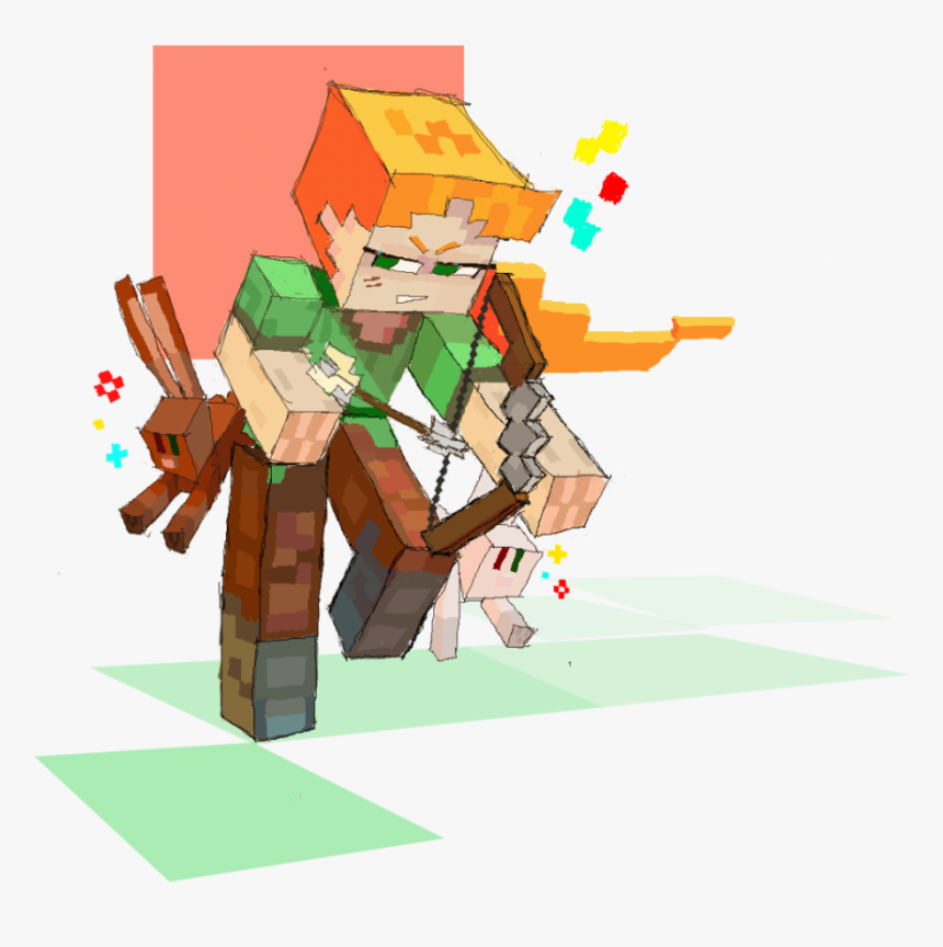 Transparent Minecraft Alex Png - Minecraft Alex Fan Art, Png Download, Free Download