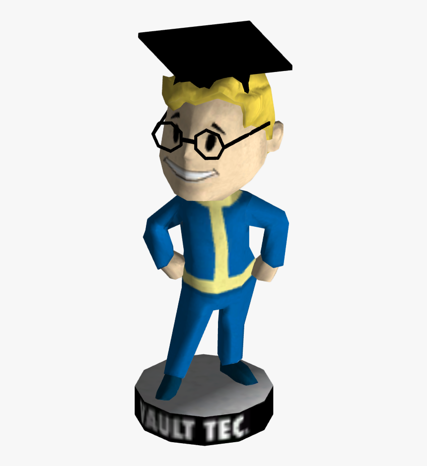 Nukapedia The Vault - Vault Boy Bobblehead Luck, HD Png Download, Free Download