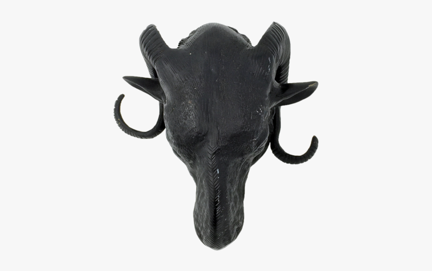 Vintage Metal Ram"s Head, Baphomet Idol - Ox, HD Png Download, Free Download