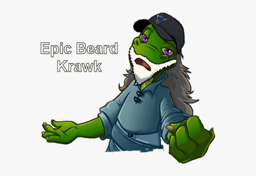 Epic Beard Krawk Green Vertebrate Fictional Character, HD Png Download, Free Download