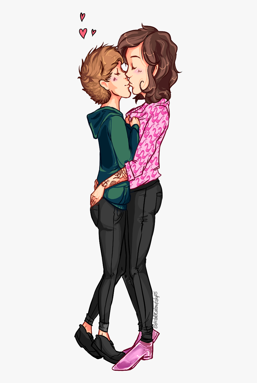 Boys Kiss Louis Y Harry, Larry Stylinson, Louis Tomlinson, - Otp Drawing Base Kiss, HD Png Download, Free Download