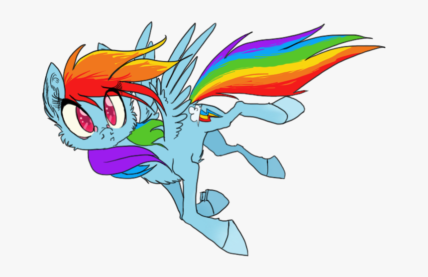 Rainbow Dash Vertebrate Fictional Character Mythical - Cartoon, HD Png Download, Free Download