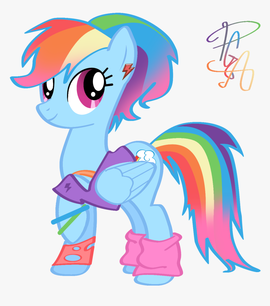 Rainbow Dash Fluttershy Scootaloo Pinkie Pie Sunset - Mlp Rainbow Dash Girly, HD Png Download, Free Download