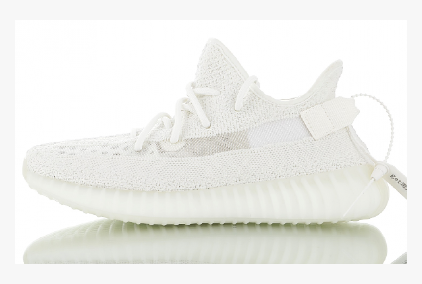 Adidas Yeezy Boost 350 V2 All White - Yeezy Boost 350 V2 All White, HD Png Download, Free Download
