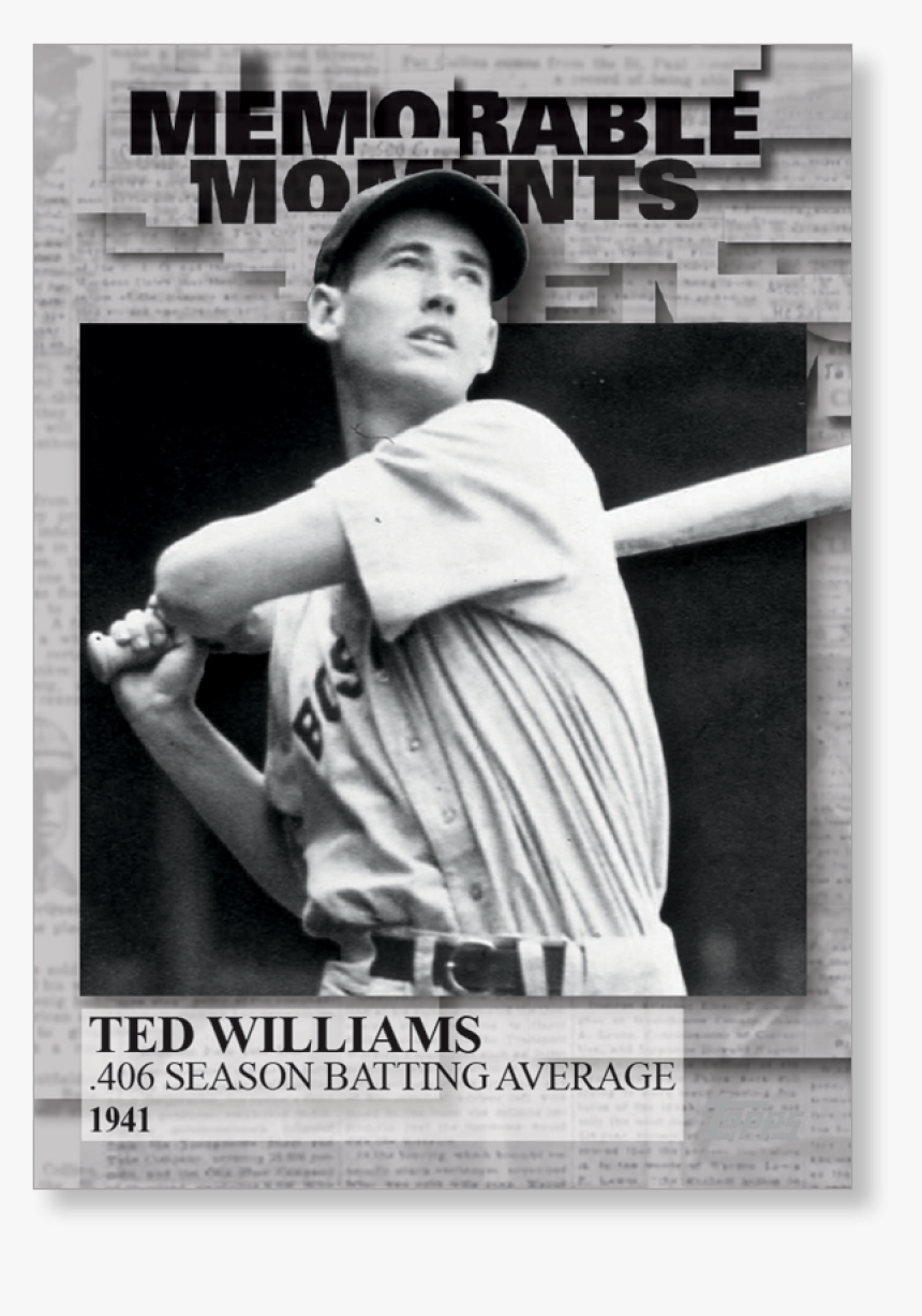 Transparent Poster Season - Ted Williams Red Sox, HD Png Download, Free Download