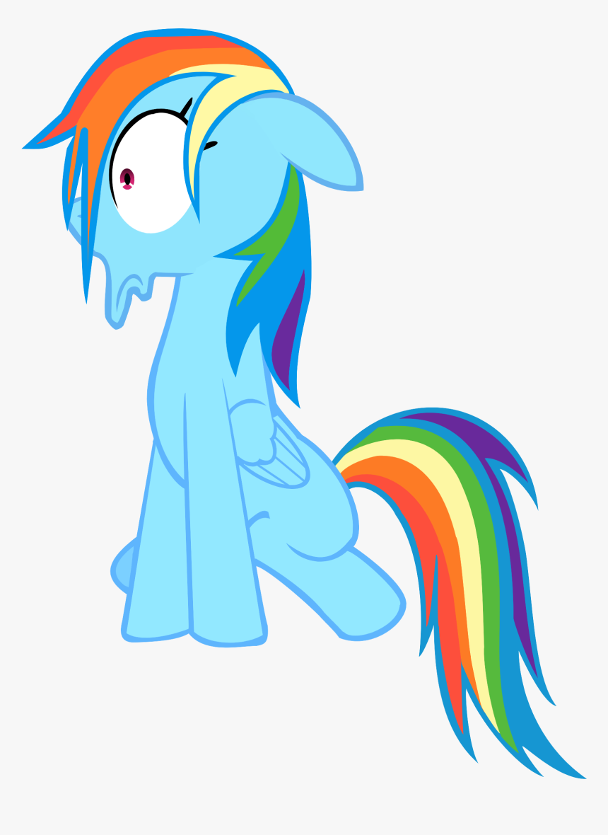 My Little Pony - Imágenes De Rainbow Dash Scared, HD Png Download, Free Download