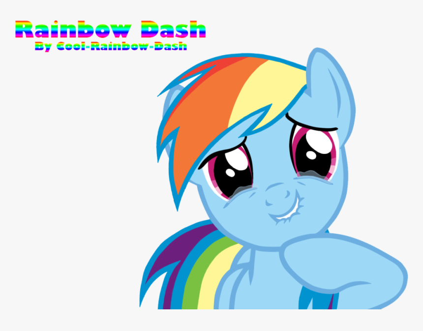 Cool Rainbow Dash, Rainbow Dash, Safe, Simple Background, - Mlp Rainbow Dash Stare, HD Png Download, Free Download