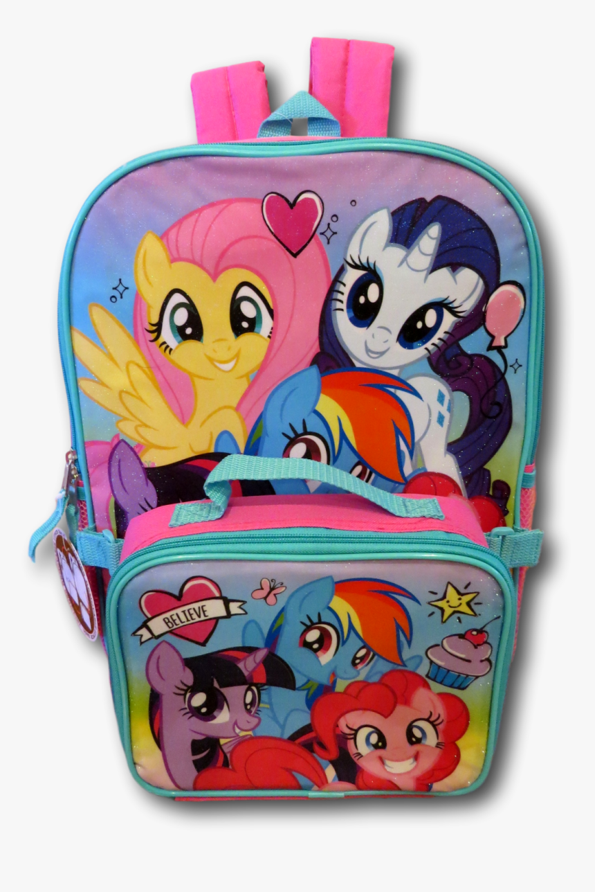 My Little Pony Girls School Backpack Lunch Box Set - Backpack, HD Png Download, Free Download