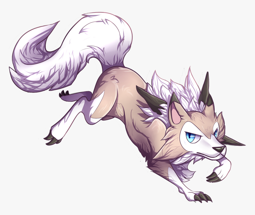 Midday Female Furry Lycanroc, HD Png Download, Free Download