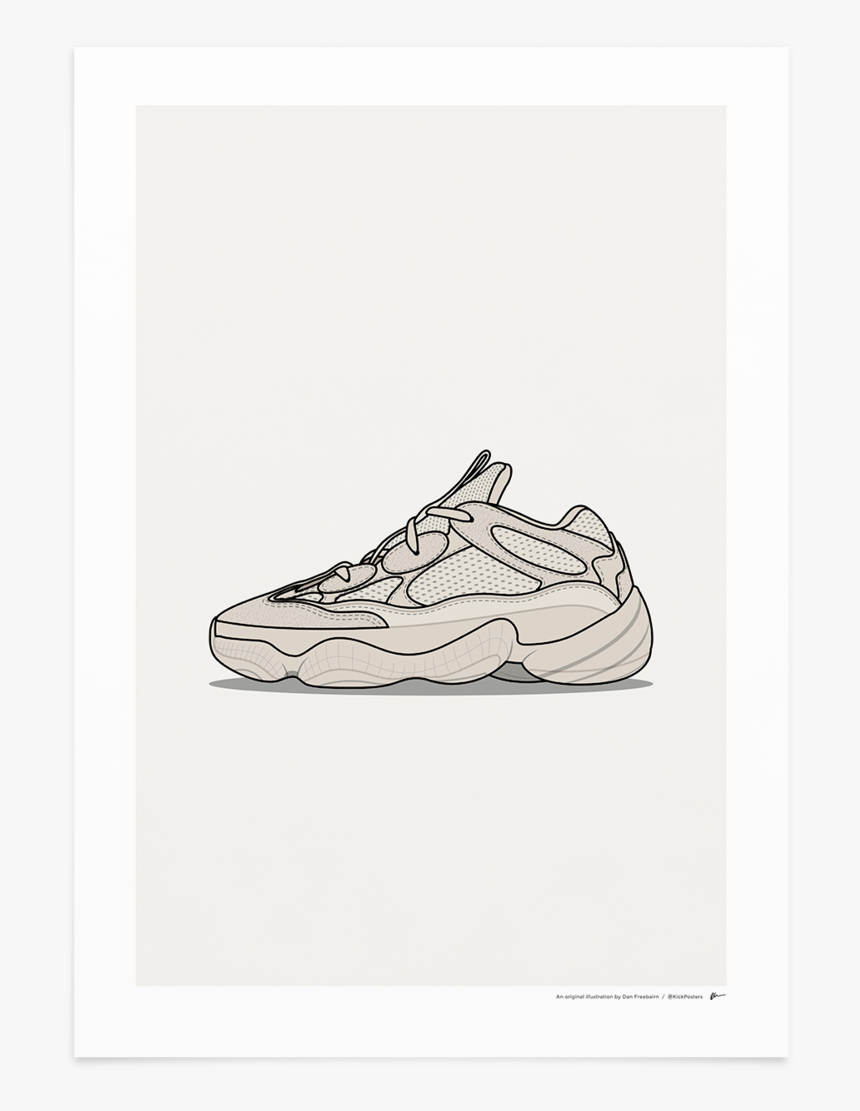 Yeezy Blush Kickposters - Sketch, HD Png Download, Free Download