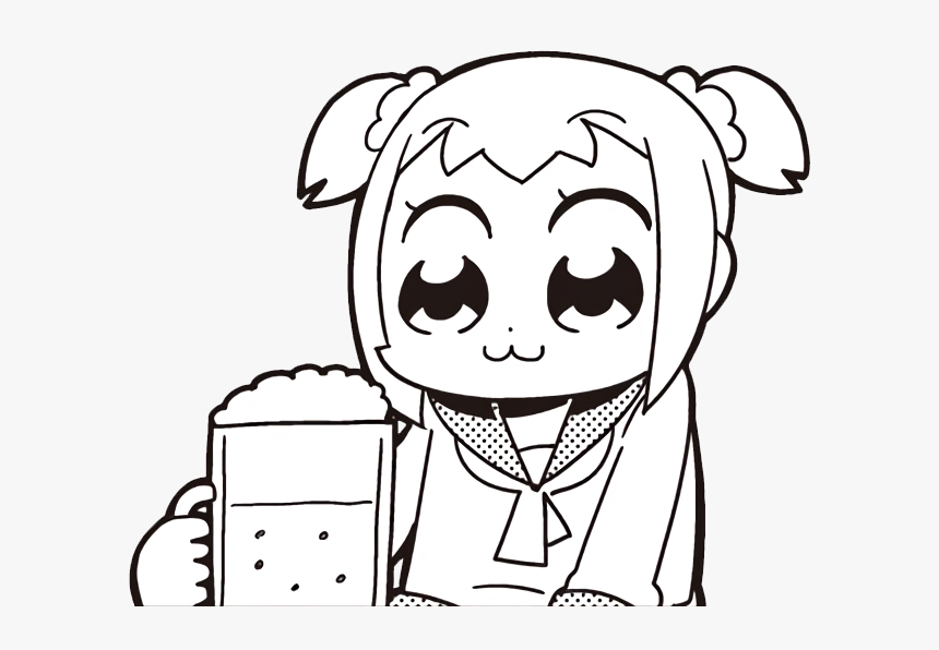 Pop Team Epic Beer, HD Png Download, Free Download