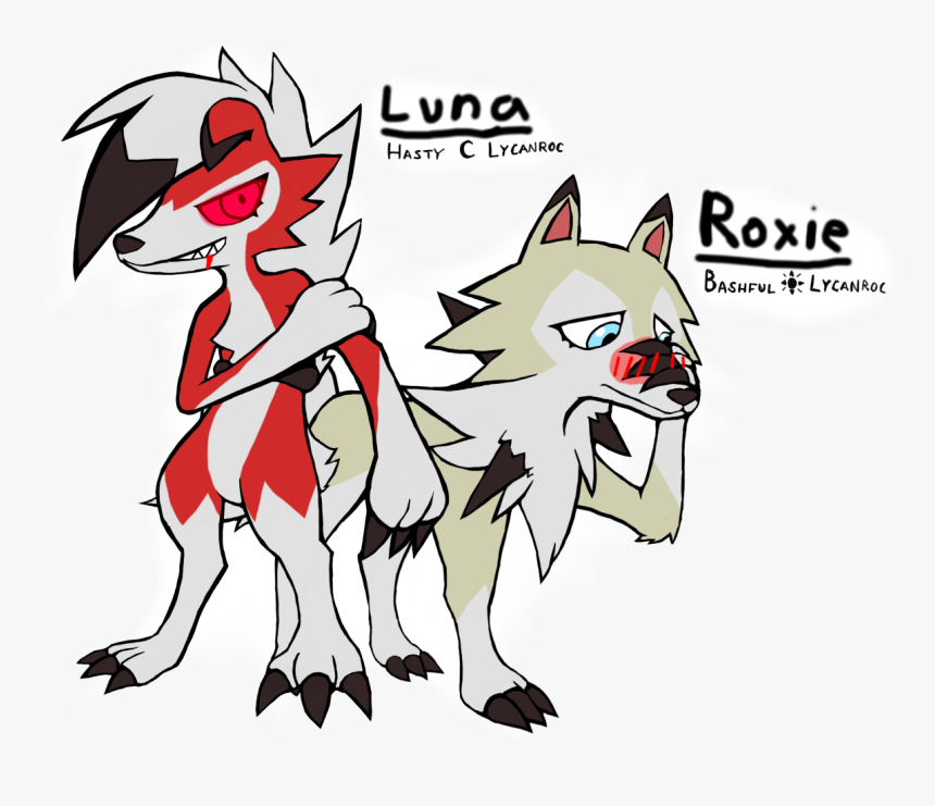 The Lycanroc Sisters
my Lycanrocs Of My Poke Team Of - Lycanroc Midday Or Midnight, HD Png Download, Free Download