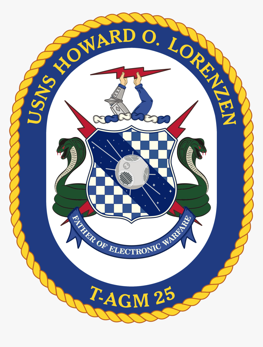 Usns Howard O Lorenzen Coat Of Arms - Uss Ralph Johnson Crest, HD Png Download, Free Download