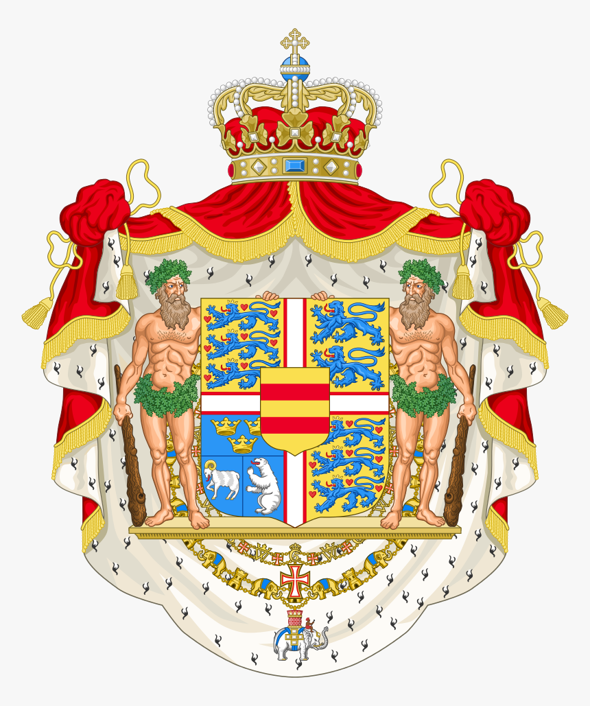 Danish Royal Coat Of Arms, 8 Lions A Polar Bear, Ram,, HD Png Download, Free Download