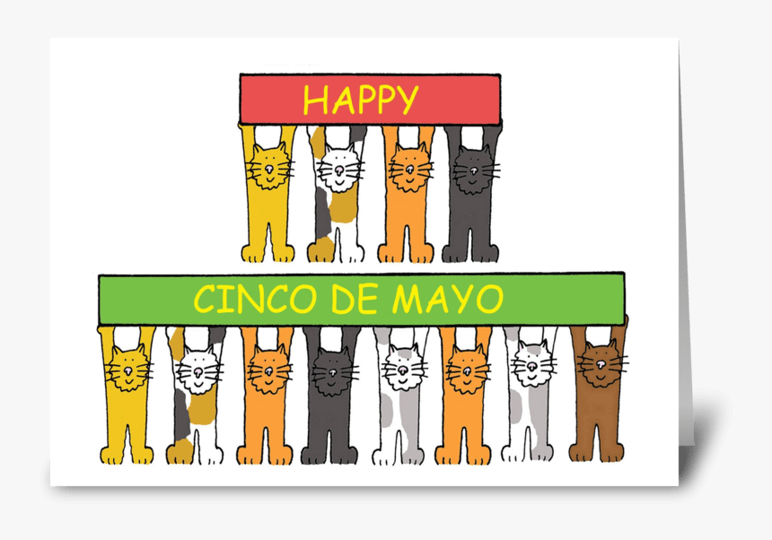 Cinco De Mayo Fun Cats - Teacher Retirement Greeting Cards, HD Png Download, Free Download