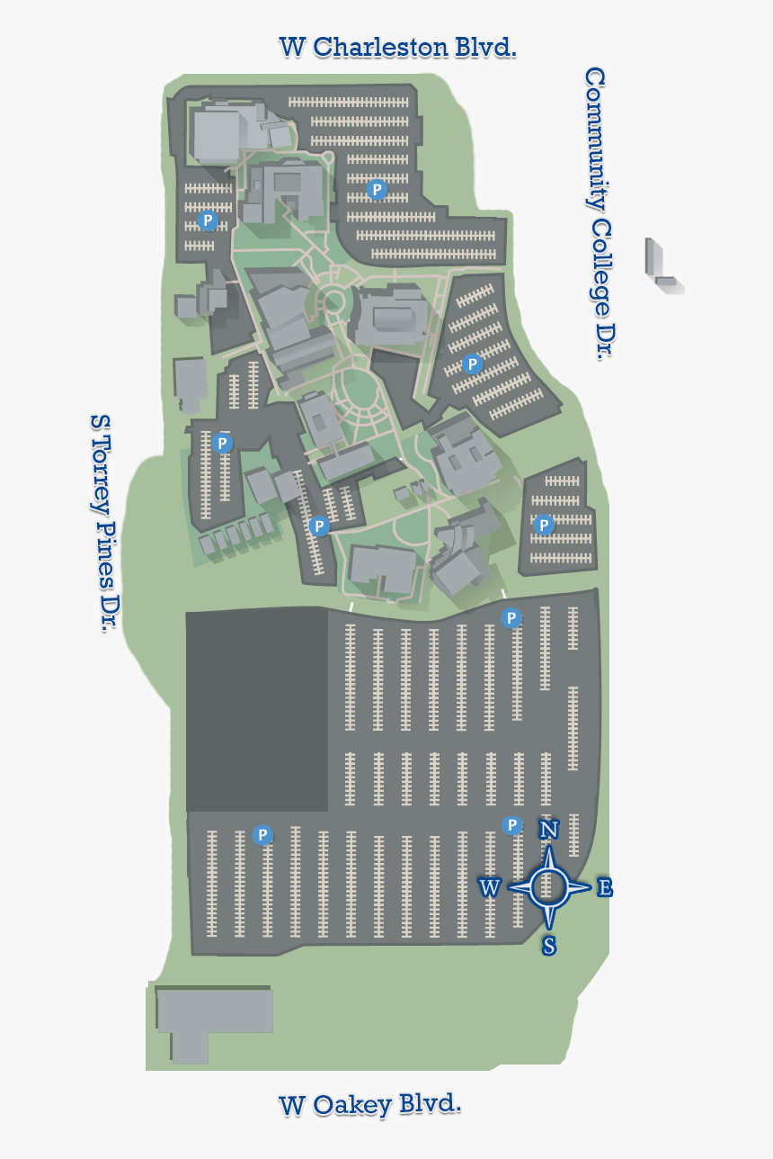 Transparent Nevada Outline Png - Csn Campus Map, Png Download, Free Download