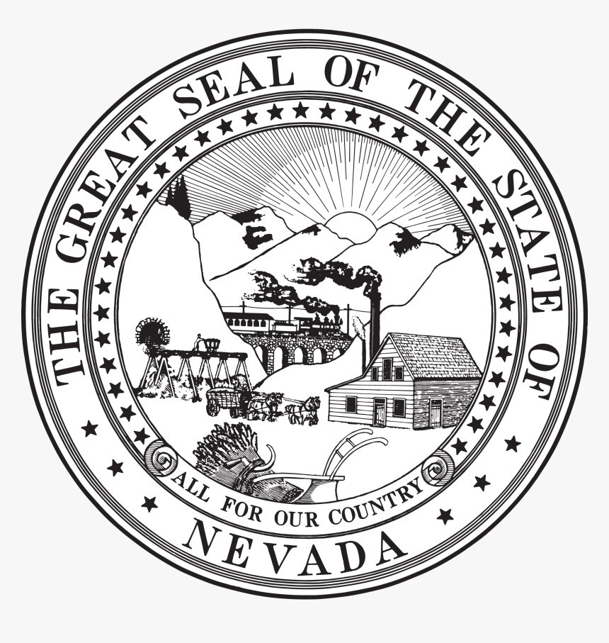 Clip Art Jamestown Colony Women Clip - Nevada State Seal Black And White, HD Png Download, Free Download