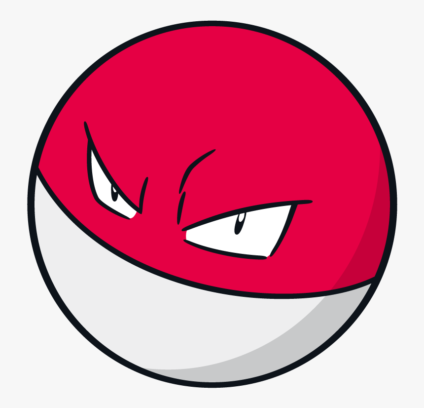Voltorb Pokemon Character Vector Art - 神奇 宝贝 雷电 球, HD Png Download, Free Download