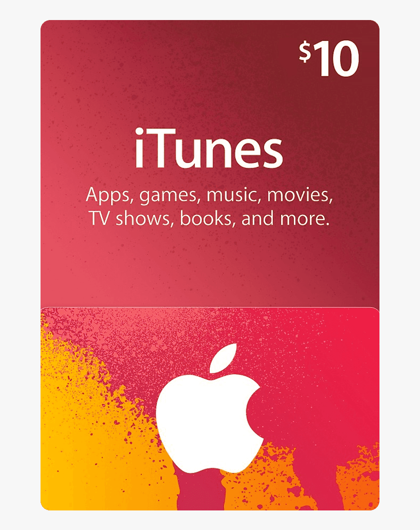 Itunes Gift Card 10, HD Png Download, Free Download