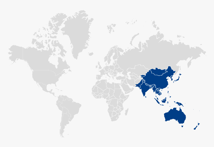 Apac-map - Gdp Per Capita Map 2018, HD Png Download, Free Download