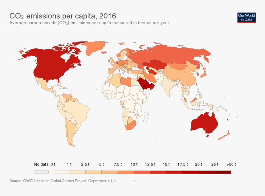 Warmings Unfair Consequences - Map Of Greenhouse Gas Emissions, HD Png Download, Free Download
