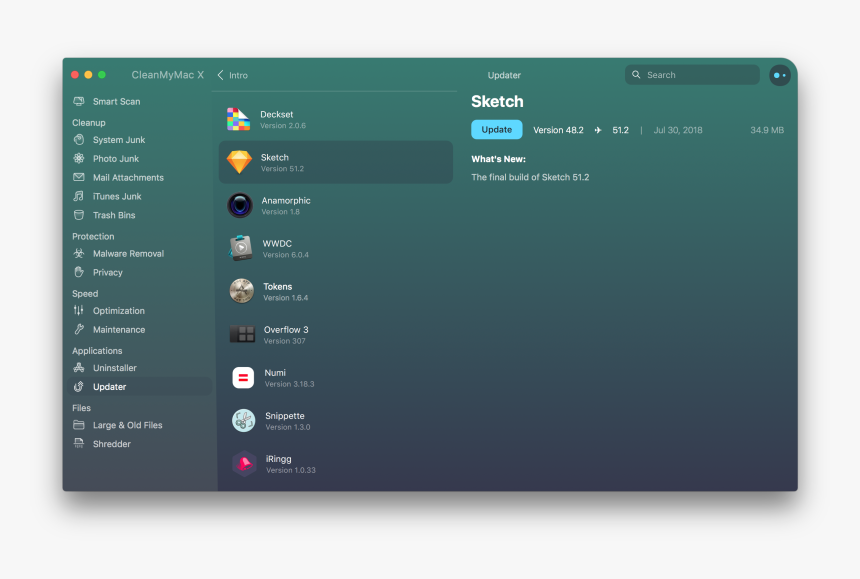 Cleanmymac X"s App Updater Module - Macos Bloatware, HD Png Download, Free Download