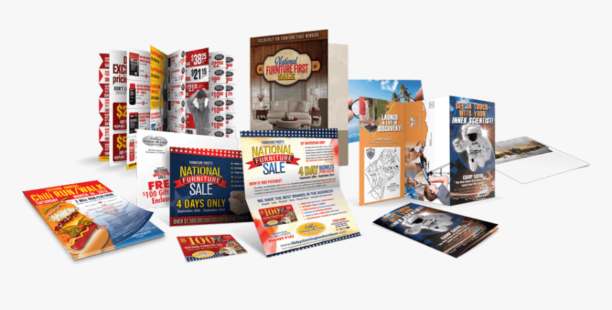 Commercial Printing Samples And Direct Mail Print Products - Print Products, HD Png Download, Free Download